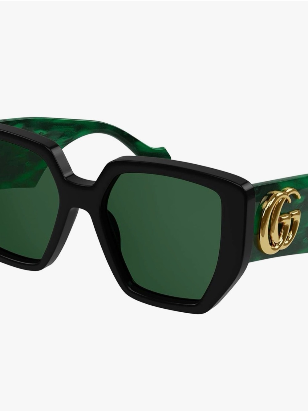NWT Gucci Green Marble Oversized Square Sunglasses 😎 - Picture 2 of 3